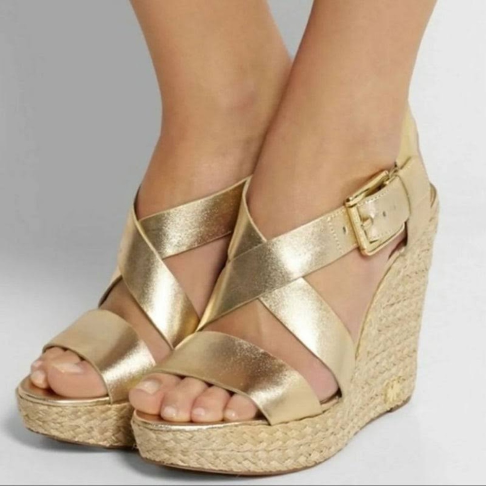 Gold Wedges Michael Kors